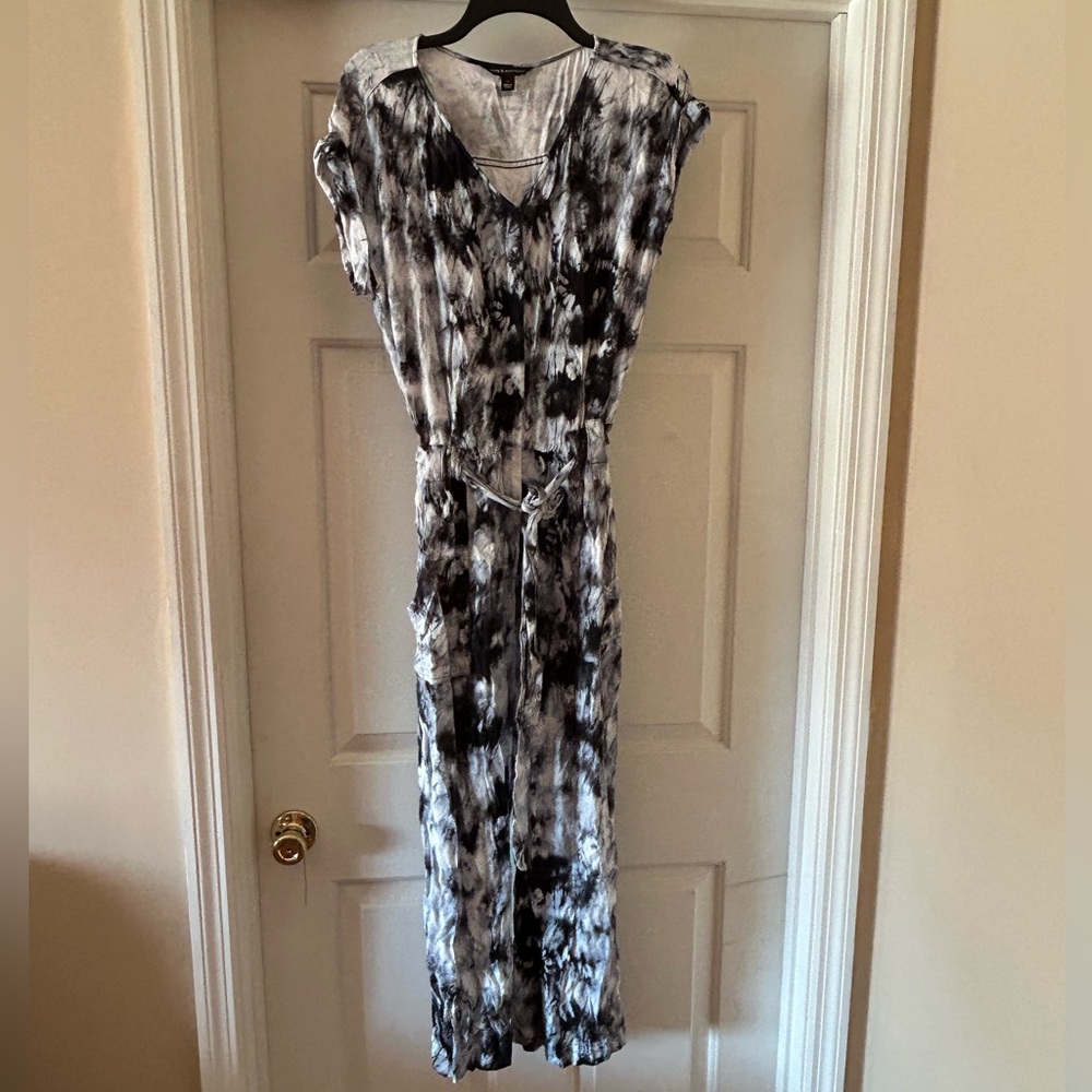 Rock & Republic jumpsuit. Medium. Gently used. Cropped. Wide-leg. Tie-dye.